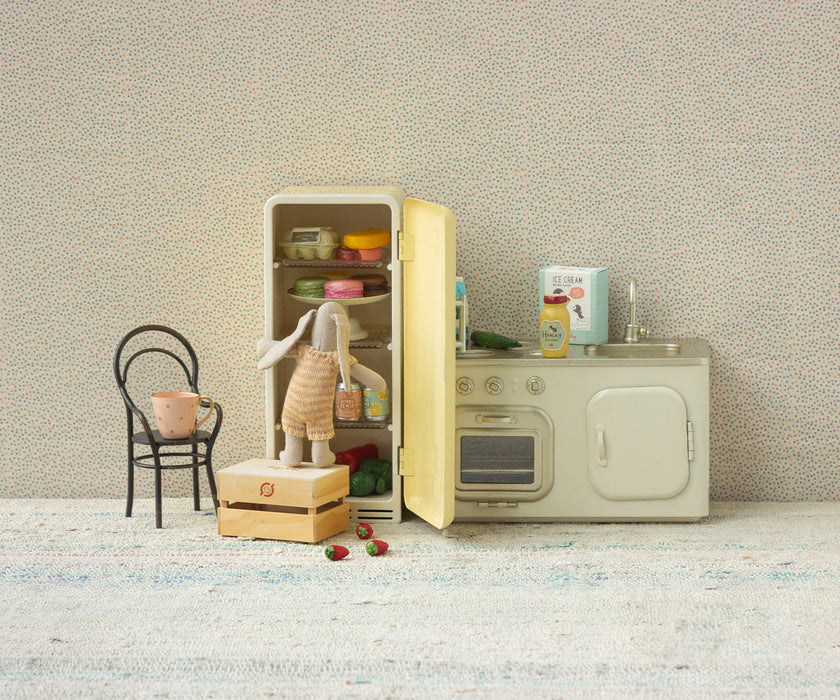 Miniature fridge - Yellow