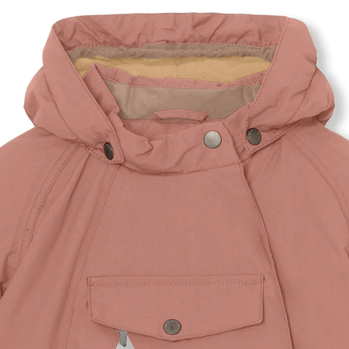 Wang fleece lined winter jacket. GRS-Wood Rose