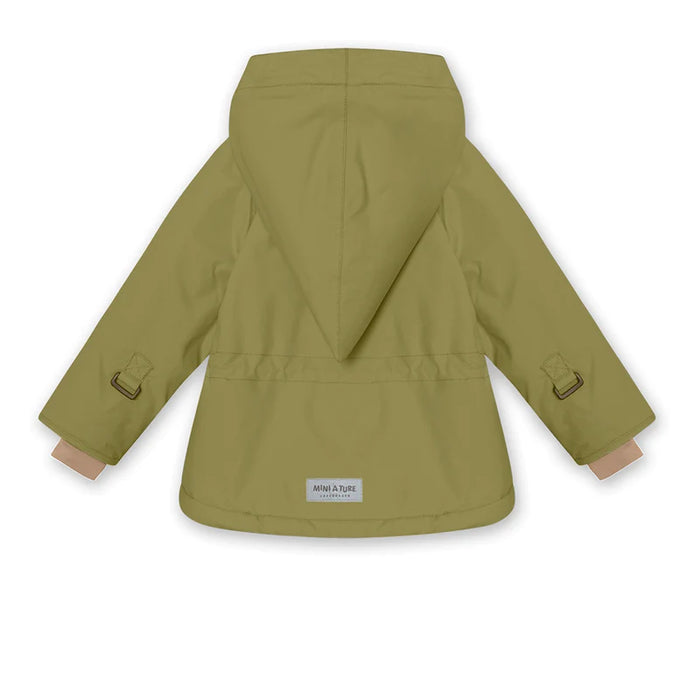 Wang fleece lined winter jacket. GRS-Mosstone