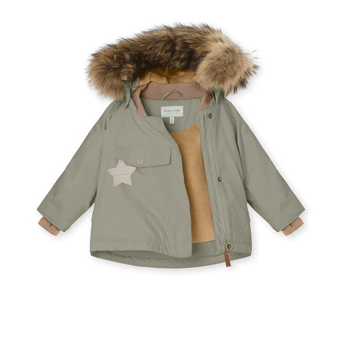 WANG FLEECE LINED WINTER JACKET FUR. GRS-Vert