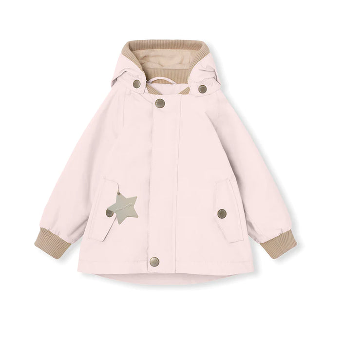 MATWALLY FLEECE LINED SPRING JACKET-Mauve chalk