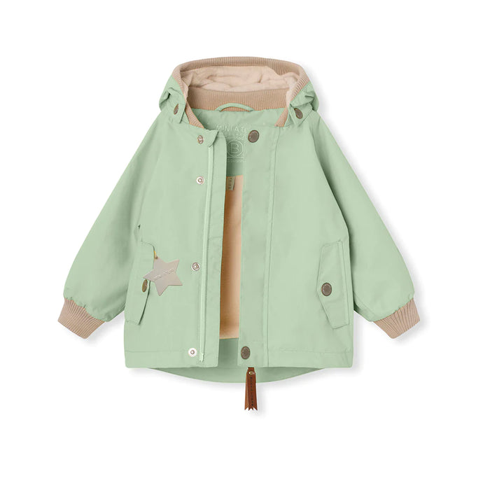 MATWALLY FLEECE LINED SPRING JACKET-Dusty light green