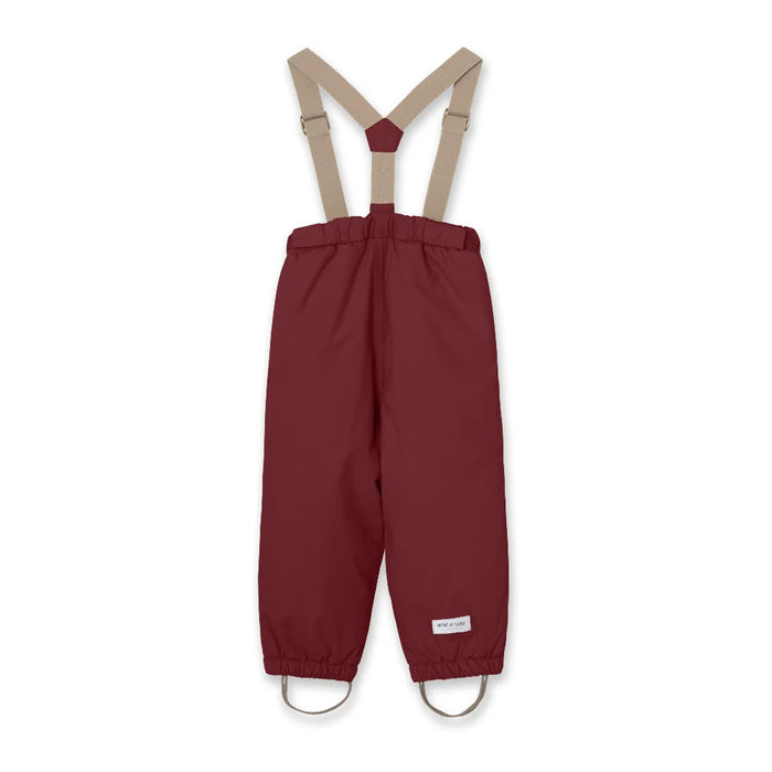 MATWILAS snow pants. GRS Red merlot 4Y