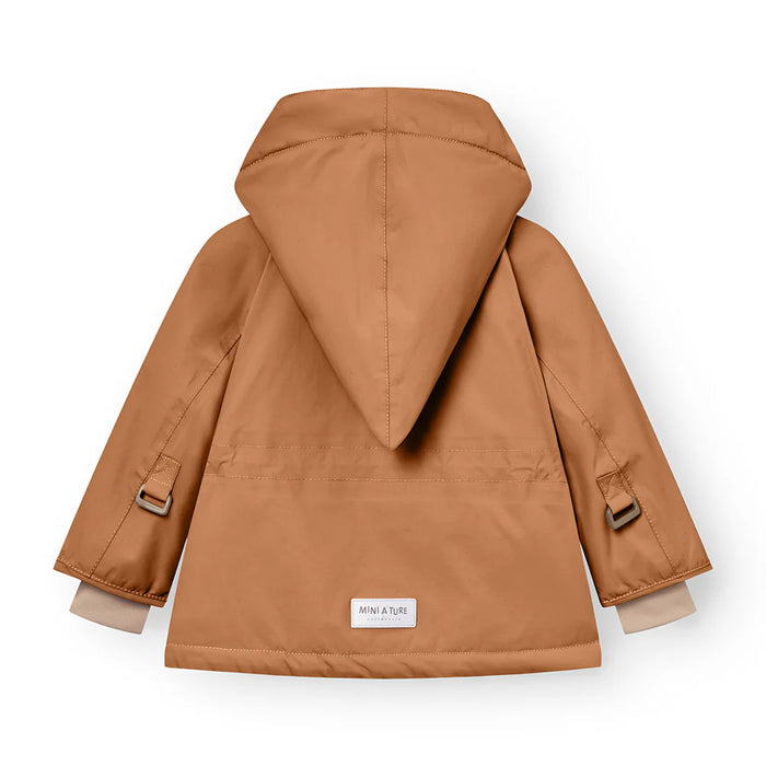 MATWANG fleece lined winter jacket. GRS-Peach Brown4Y