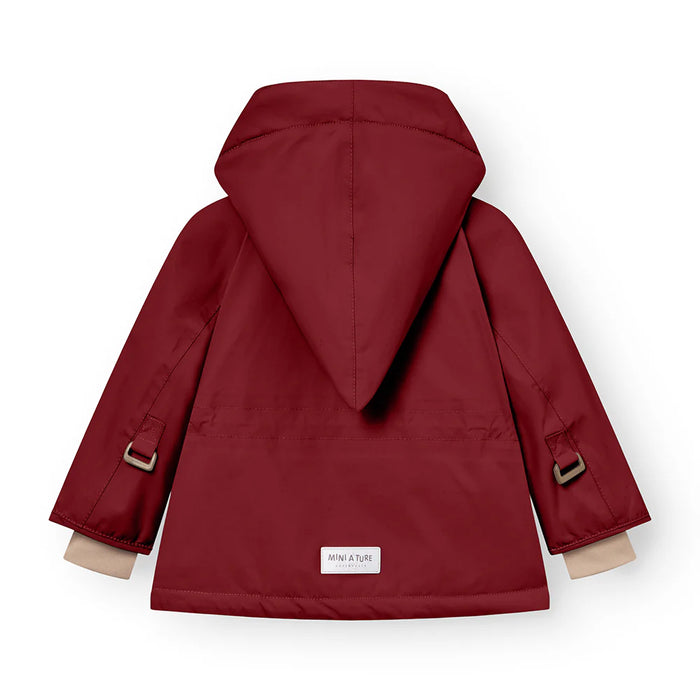 MATWANG fleece lined winter jacket. GRS-Red merlot6Y