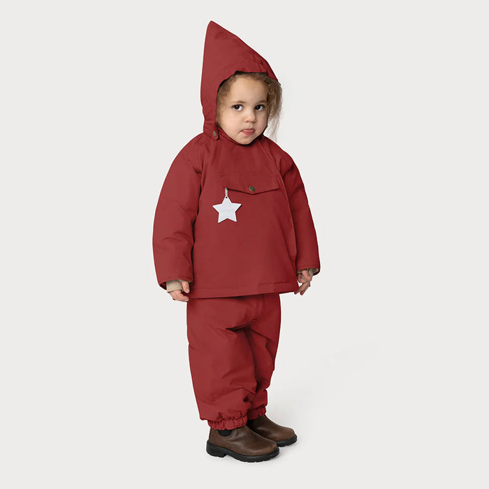 MATWANG fleece lined winter jacket. GRS-Red merlot3Y