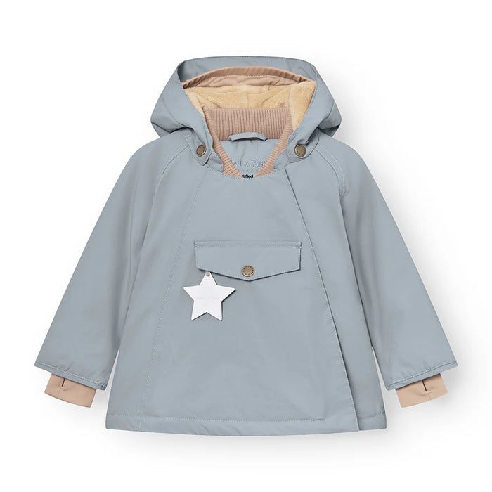 MATWANG fleece lined winter jacket. GRS-Citadel blue 4Y