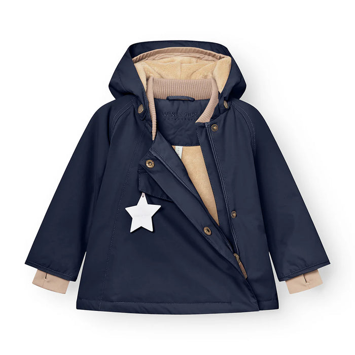 MATWANG fleece lined winter jacket. GRS-Outer space 5Y