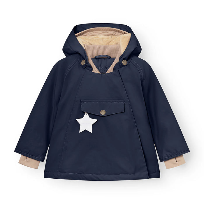 MATWANG fleece lined winter jacket. GRS-Outer space 3Y