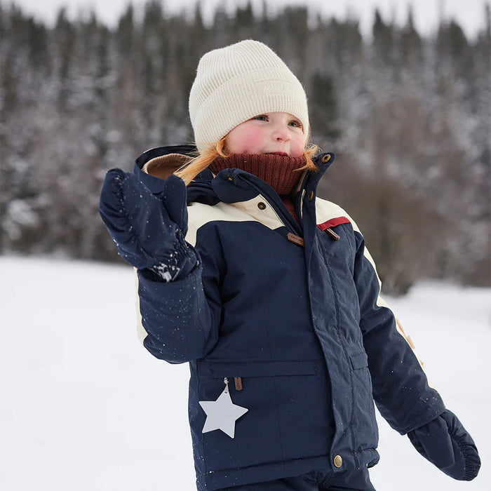 MATVESTYN fleece lined col. block skijacket. GRS6Y