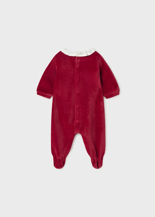 Newborn velour sleepsuit Better Cotton