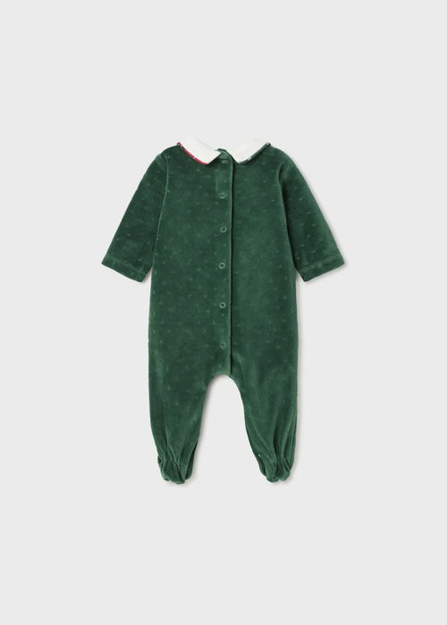 Newborn velour sleepsuit Better Cotton