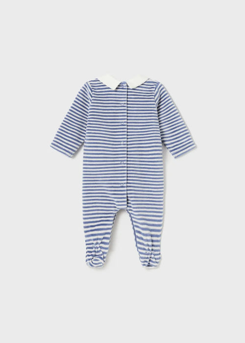 Newborn velour sleepsuit Better Cotton