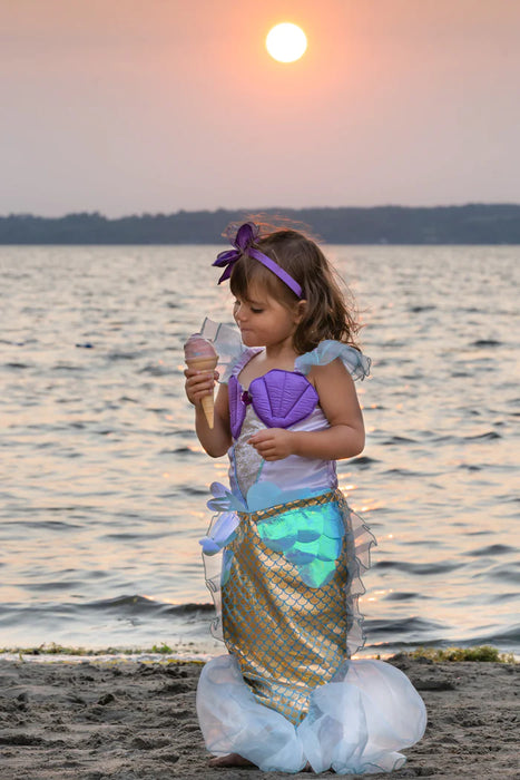 Mermaid Dress & Headband 5-6Y