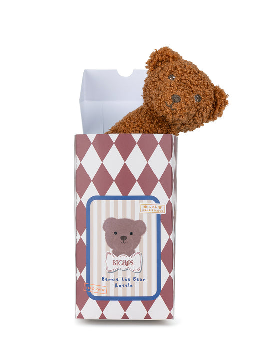 Bernie the Bear rattle in giftbox ECO