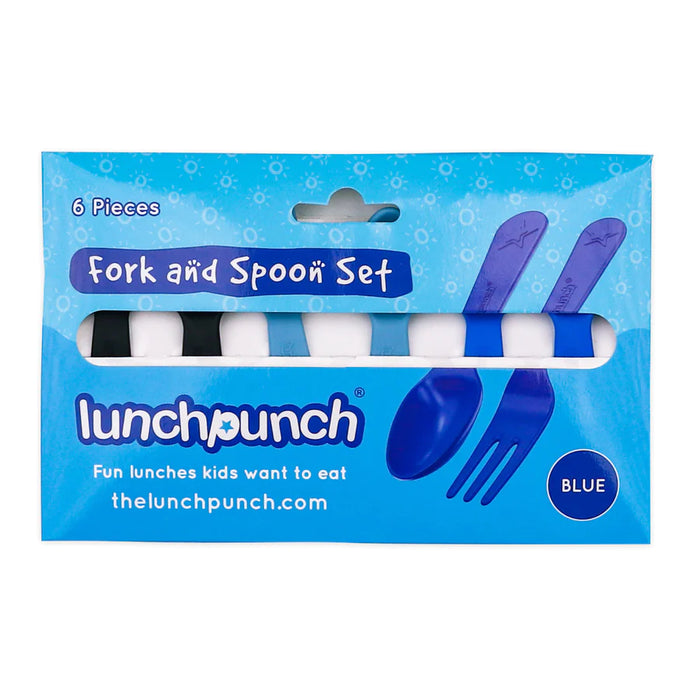 FORK AND SPOON SET - BLUE