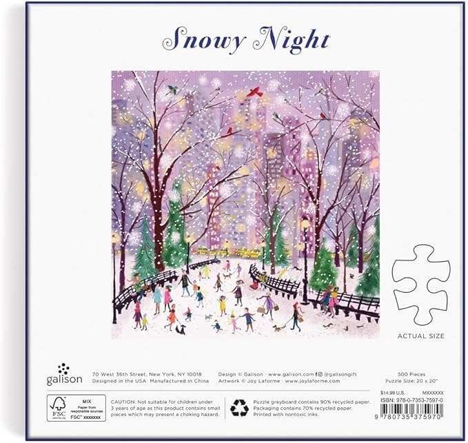 Snowy Night 500 Piece Puzzle