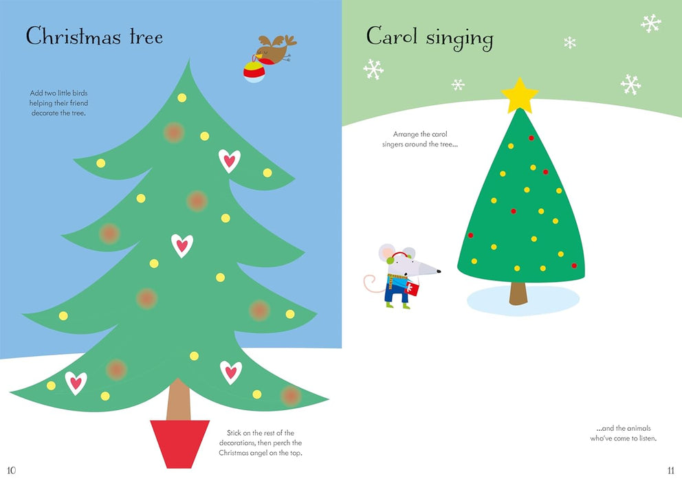 Little First Stickers Christmas Book