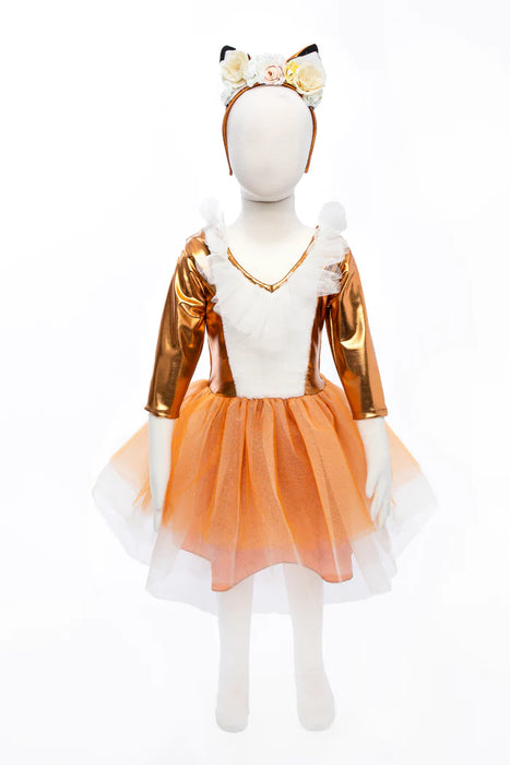 Woodland Fox Dress with Headpiece 5-6Y