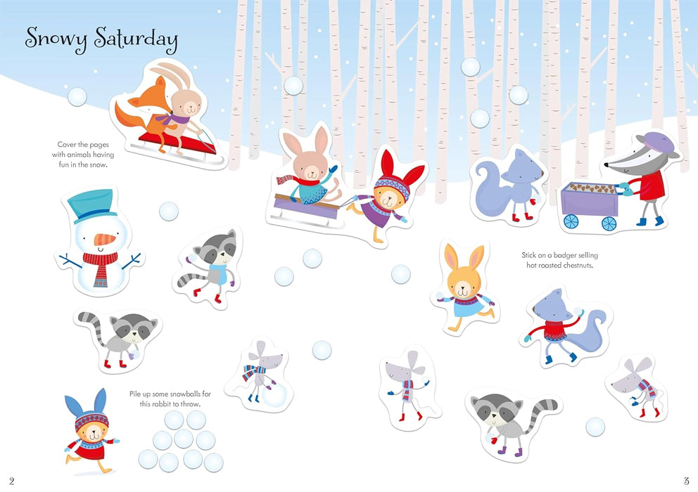 Little First Stickers Christmas Book