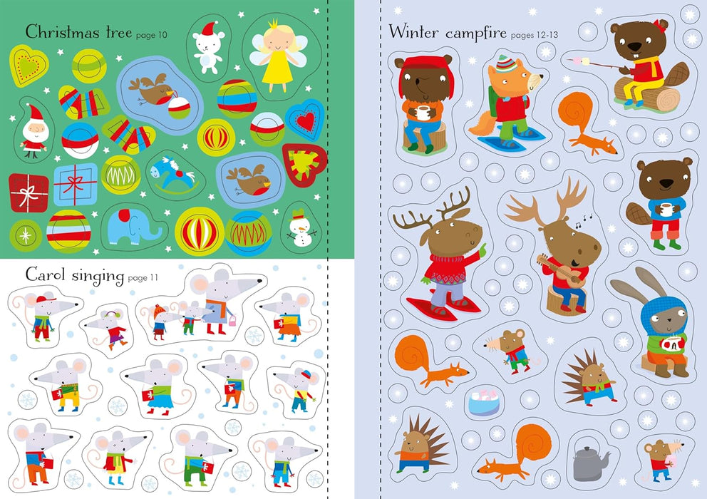 Little First Stickers Christmas Book