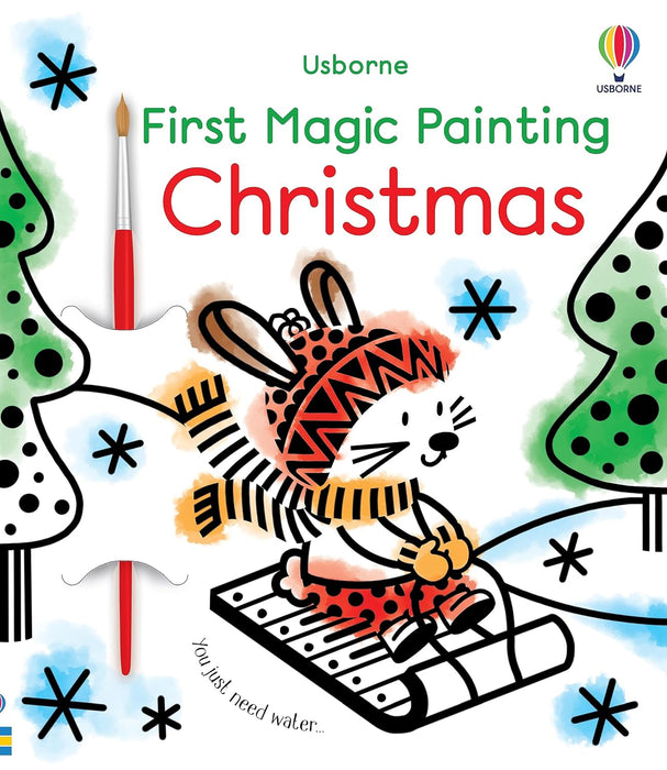 FIRST MAGIC PAINTING CHRISTMAS:A CHRISTMAS HOLIDAY BOOK FOR KIDS