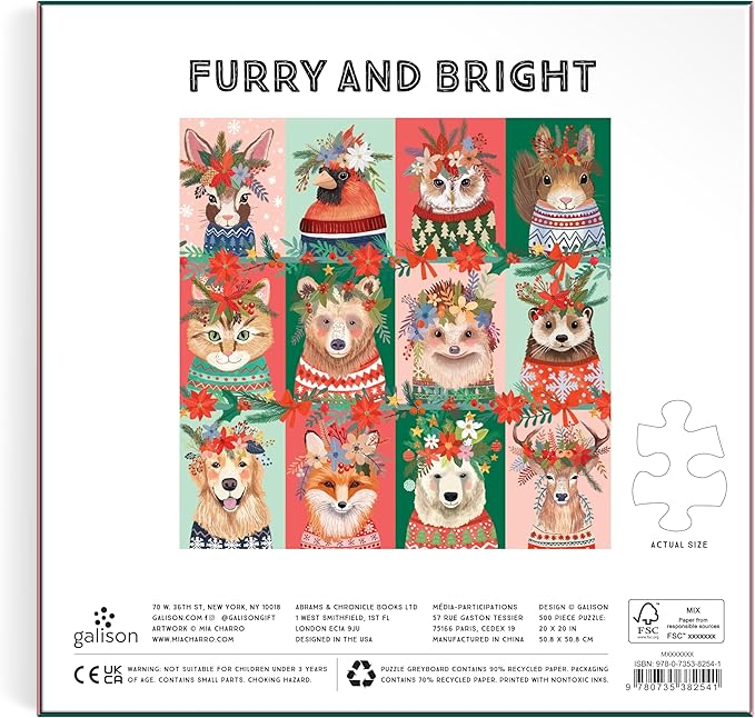 Furry and Bright 500 Piece Puzzle