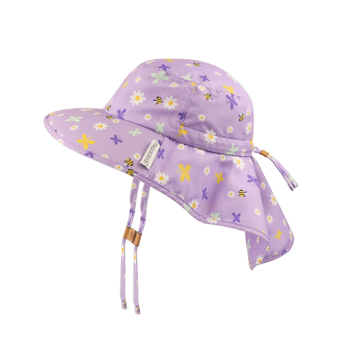 Sun Hat with Neck Cape - Daisy