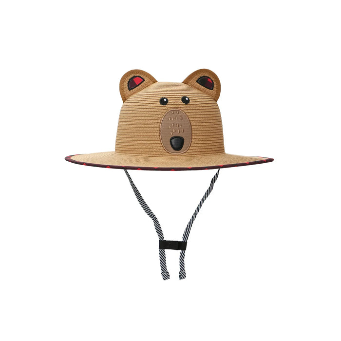 Kids Lifeguard Straw Hat - Bear Medium