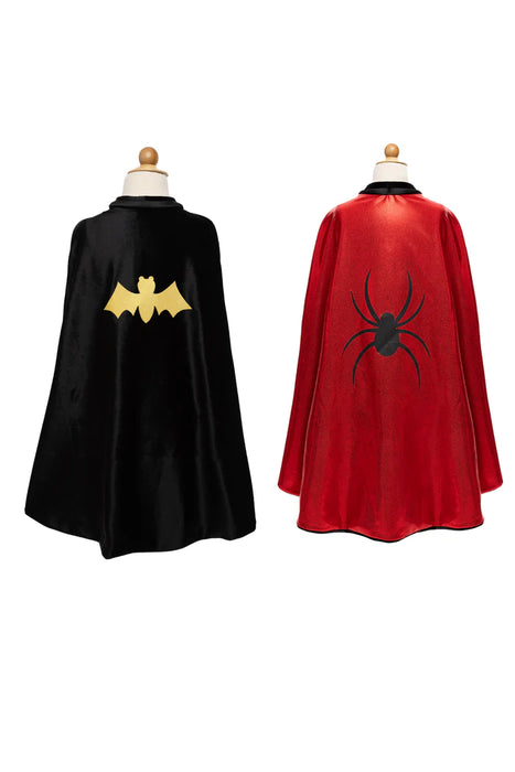 Reversible Spider/Bat Flowing Cape 5-6Y