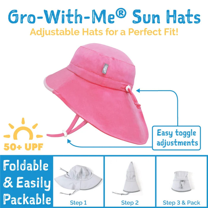 Kids Water Repellent Adventure Hats | Pink Strawberry