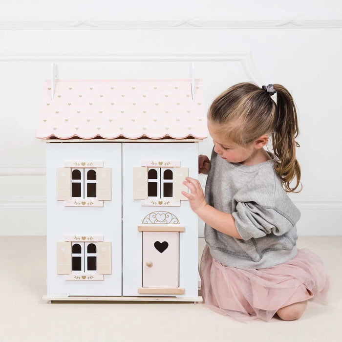 ROSEHEART WOODEN DOLL HOUSE