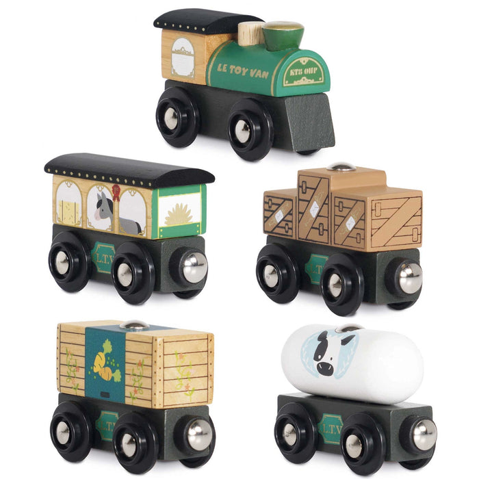 Transportation - Train, Great Green Train & Goods Wagon