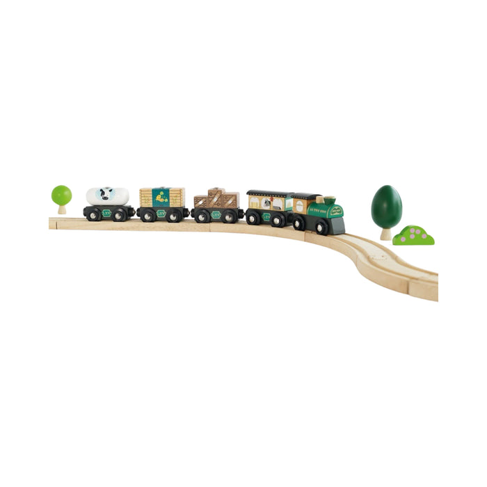 Transportation - Train, Great Green Train & Goods Wagon