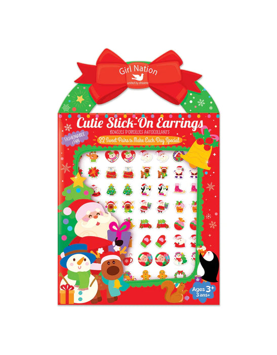 CUTIE STICKER EARRINGS - MERRY CHRISTMAS