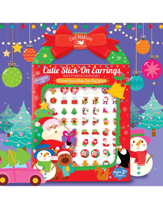 CUTIE STICKER EARRINGS - MERRY CHRISTMAS