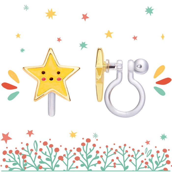 Star Clip On Earrings