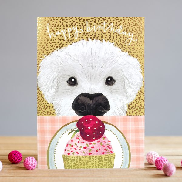 Greeting Card-Mini paws – Happy birthday – Dog