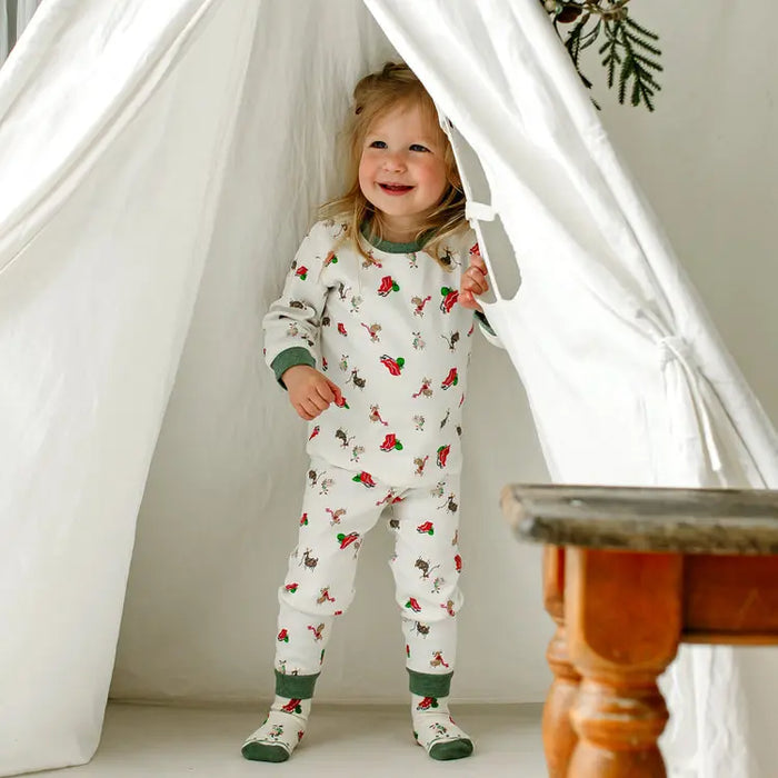 Organic Cotton Long Sleeve Two-Piece PJ Set (2-3T)