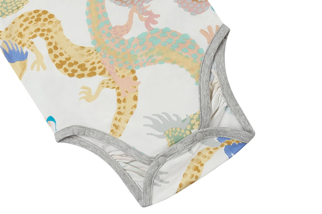 Long Sleeve Onesie (Avocado Bamboo) - Dragon Dance 2-3T