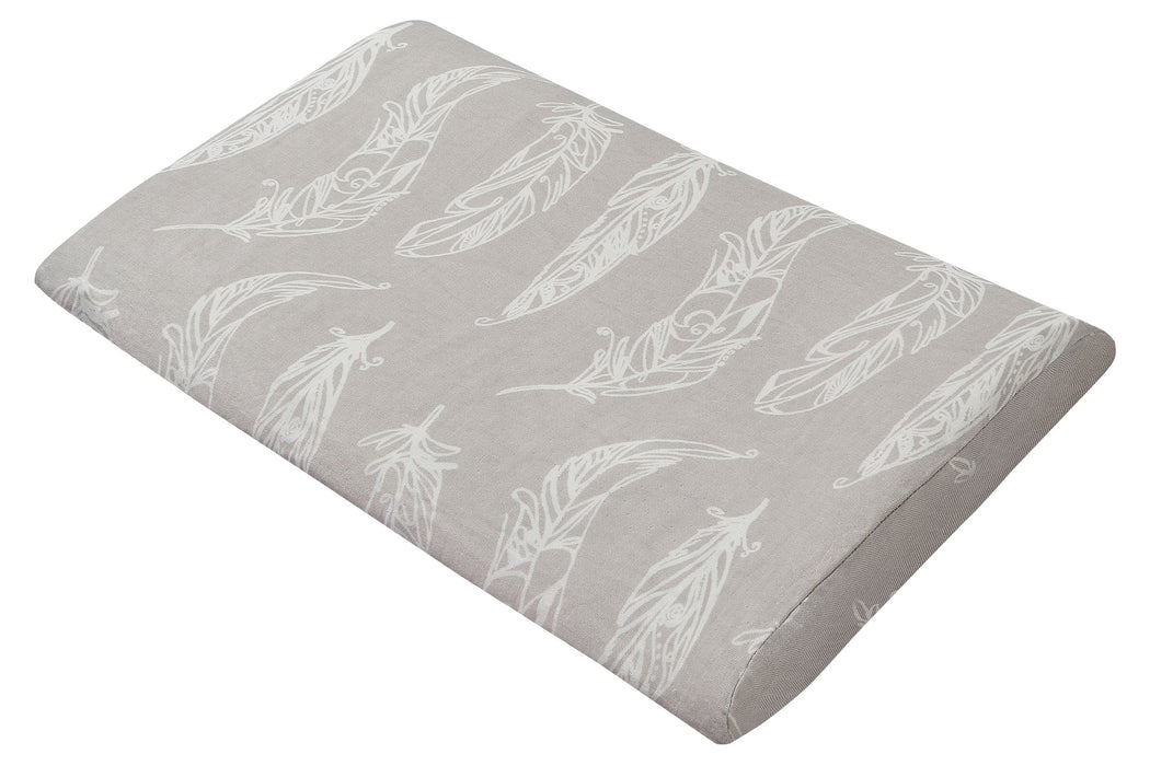 Toddler Pillow With Pillowcase (Bamboo Silk) - Feather Grey