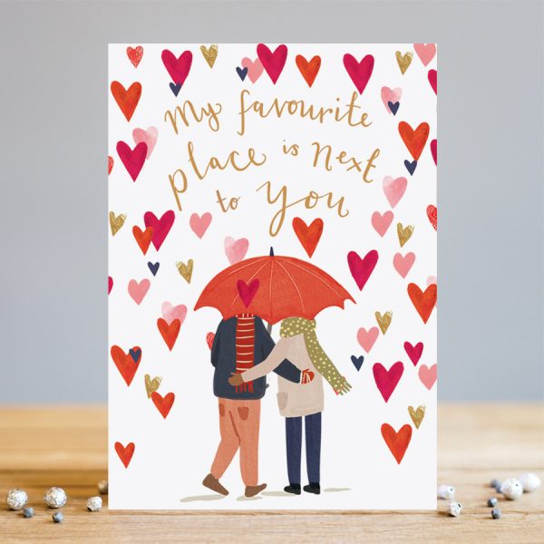 Greeting Card-My favorite place is next to you