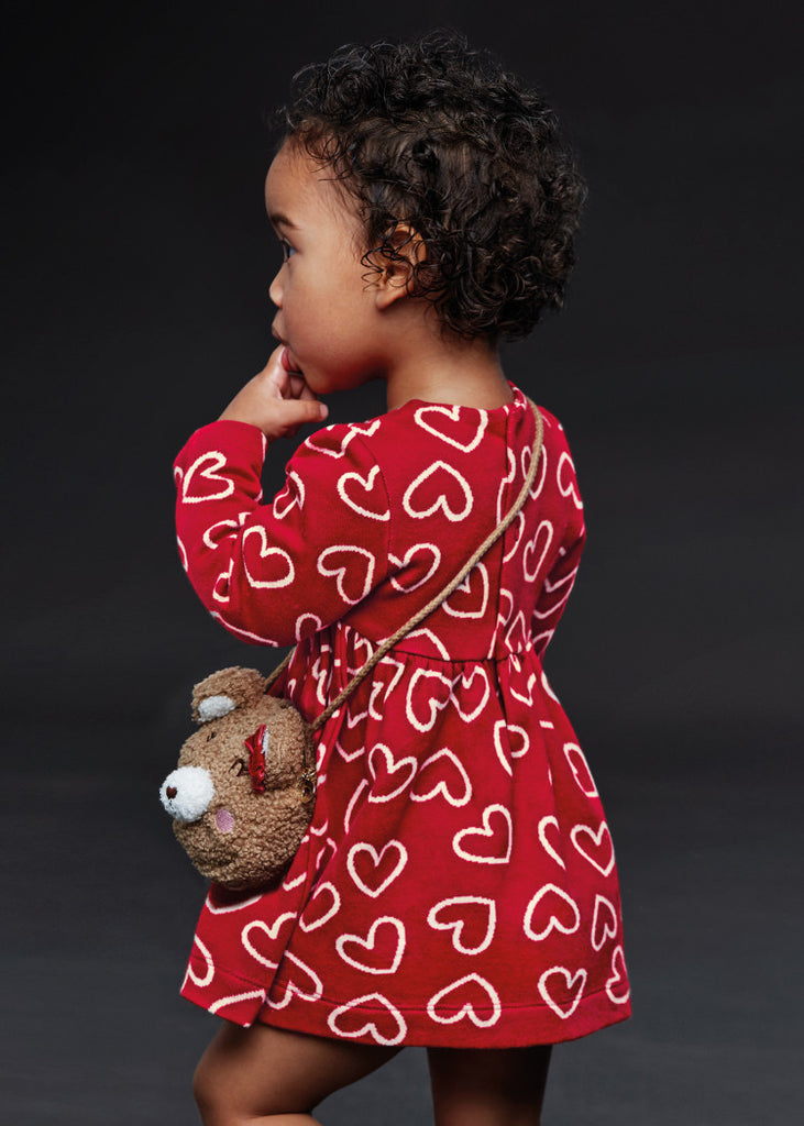 Baby jacquard print dress