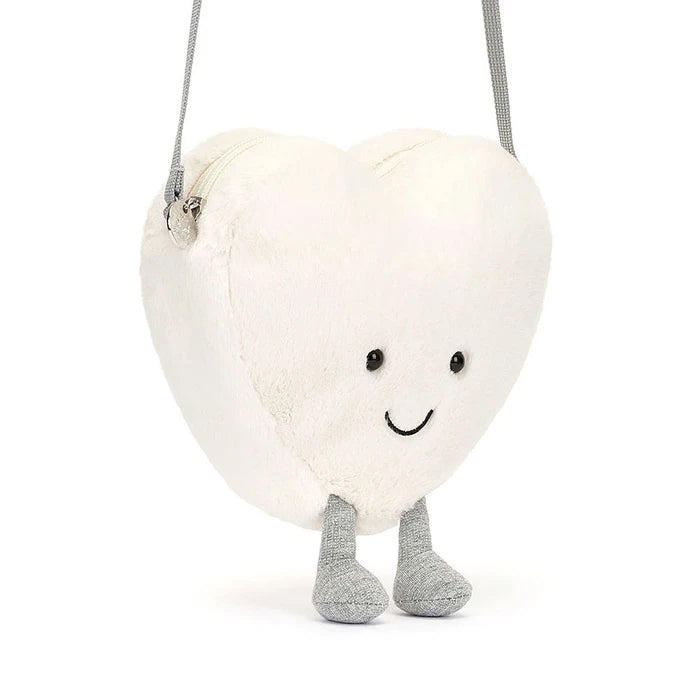 Amuseables Cream Heart Bag