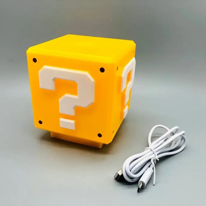 LED Question Block Lamp Super Mario