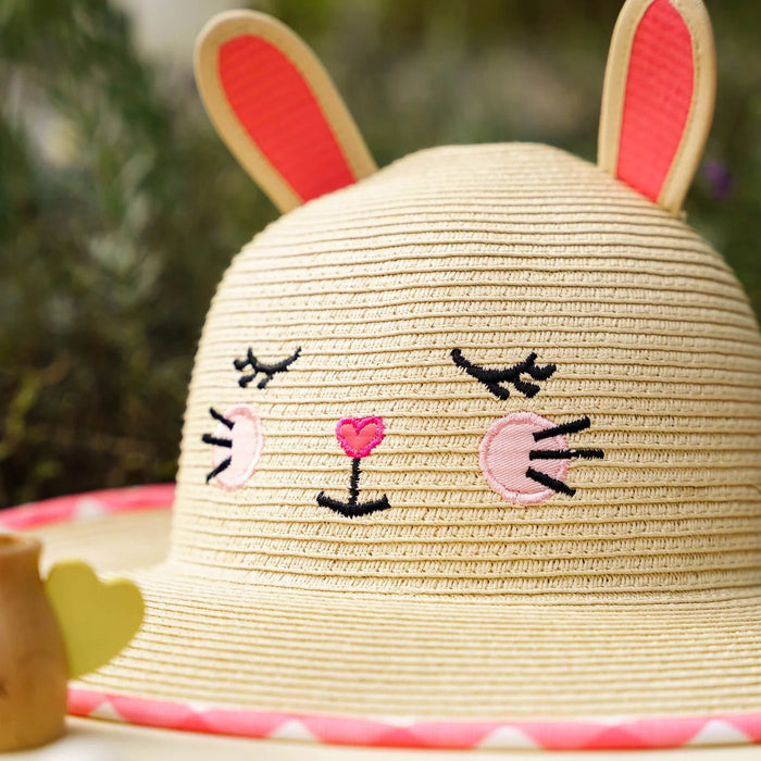 Kids Lifeguard Straw Hat - Bunny