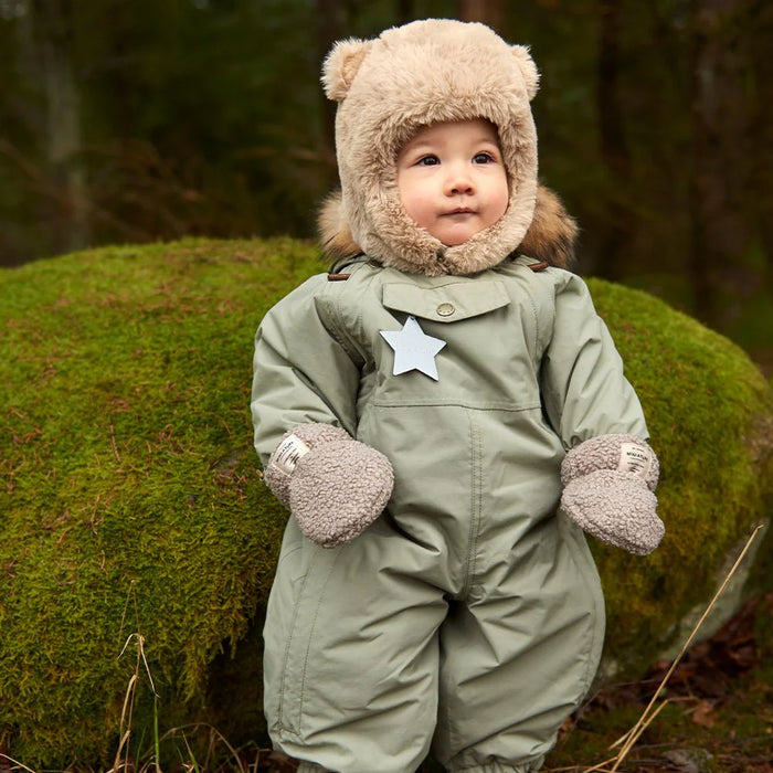 MATLIEN fleece lined winter hood 6-12M