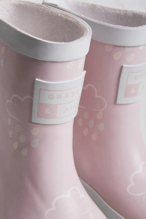 Kids Baby Pink Colour-Revealing Wellies US1