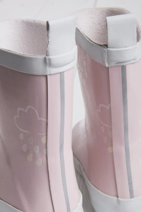 Kids Baby Pink Colour-Revealing Wellies US1