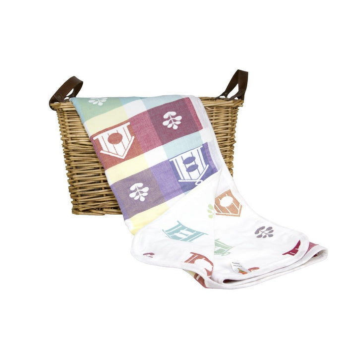 KaWaii Baby Muslin Jacquard Cotton Blanket- Sweet Home M/L